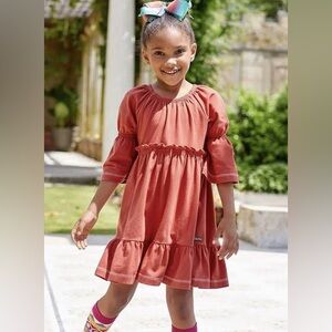 Matilda Jane Clothing Orange on an Outing Dress